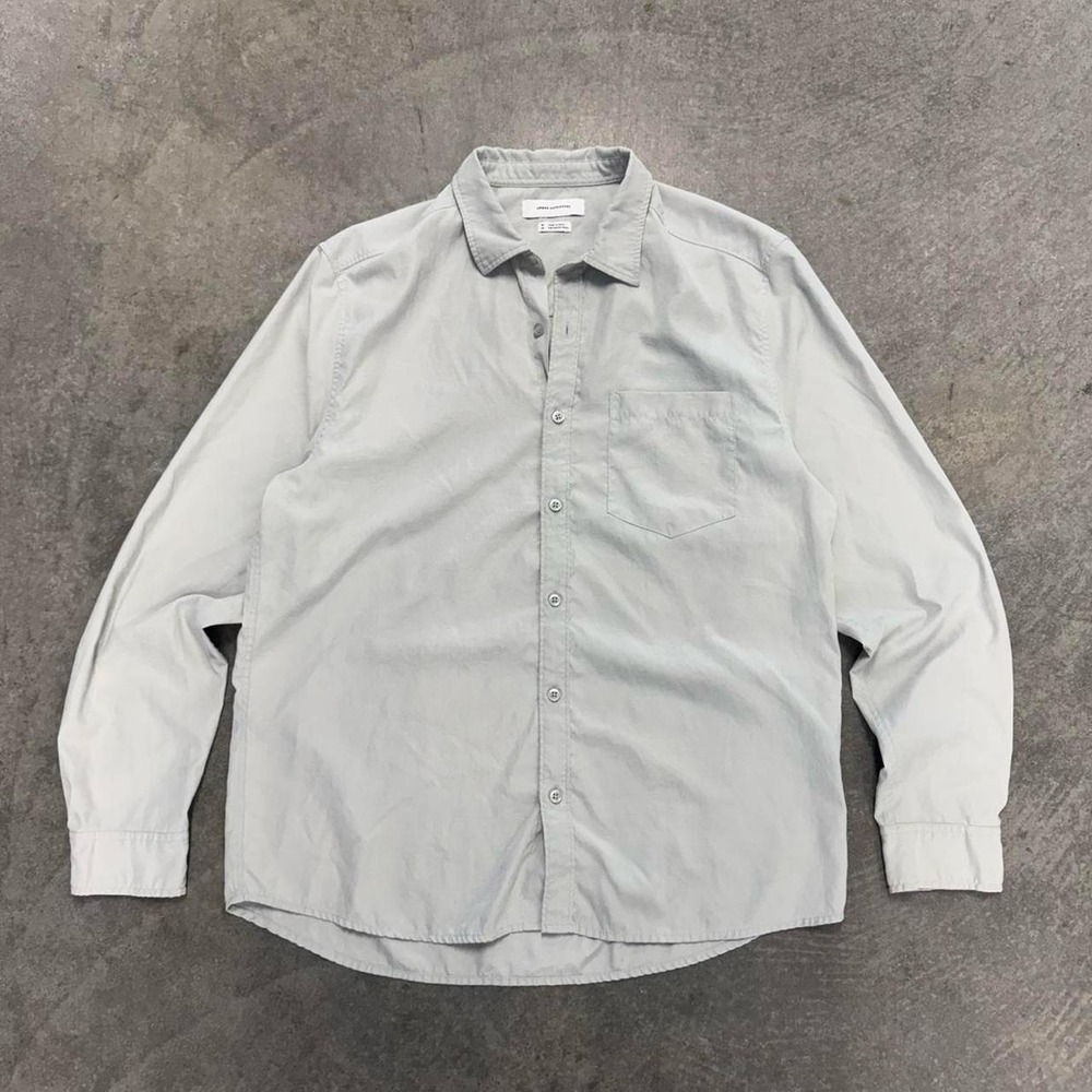 Men's Urban Outfitters Shirt Button Up Casual Minimalist Earthtone Medium